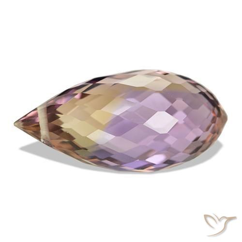 Ametrine Gemstone in 19 x 9 mm Size for Sale, Ametrine Stone in Bi-color Color