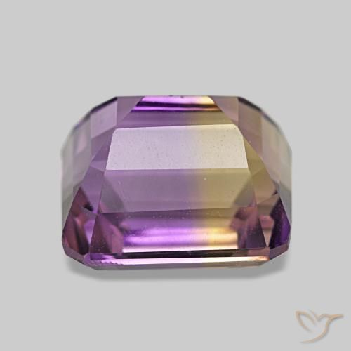 Ametrine Gemstone in 9.4 x 8.7 mm Size for Sale, Ametrine Stone in Bi-color Color
