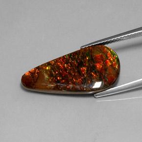 Ammolite Gemstone in 26.5 x 14.9 mm Size for Sale, Ammolite Stone in Multicolor Color
