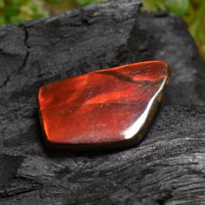 6.67 ct Multicolor Ammolite Stone, Natural Ammolite in Fancy Cabochon Shape for Sale