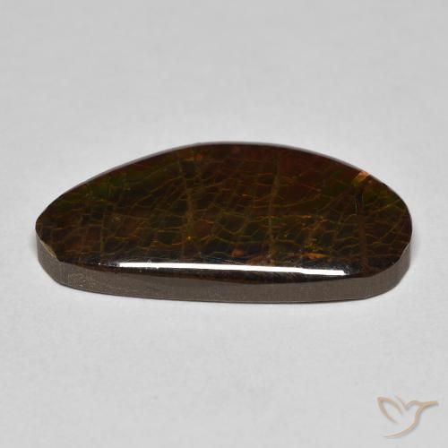 Ammolite Gemstone in 21.5 x 11.5 mm Size for Sale, Ammolite Stone in Multicolor Color