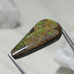 Ammolite Gemstone in 23.3 x 10.8 mm Size for Sale, Ammolite Stone in Multicolor Color
