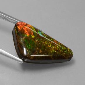 Ammolite Gemstone in 22.1 x 13.6 mm Size for Sale, Ammolite Stone in Multicolor Color
