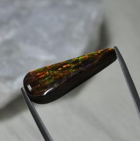 Ammolite Gemstone in 25.4 x 11.8 mm Size for Sale, Ammolite Stone in Multicolor Color