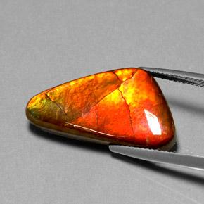 Ammolite Gemstone in 25.8 x 13.8 mm Size for Sale, Ammolite Stone in Multicolor Color