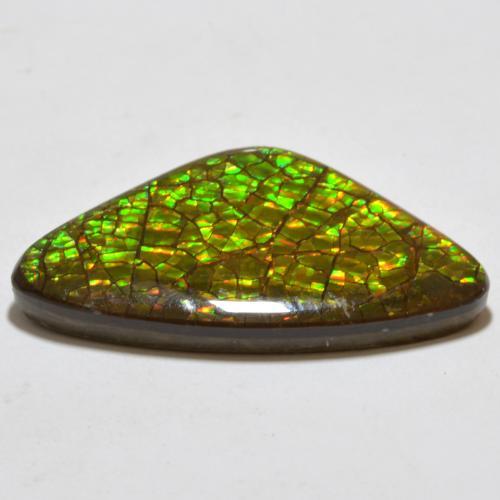Ammolite Gemstone in 30.1 x 17.7 mm Size for Sale, Ammolite Stone in Multicolor Color