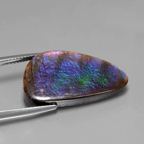 Ammolite Gemstone in 26.1 x 14.1 mm Size for Sale, Ammolite Stone in Multicolor Color