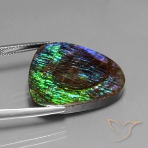 Ammolite Gemstone in 23.6 x 19.5 mm Size for Sale, Ammolite Stone in Multicolor Color