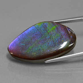 Ammolite Gemstone in 27.3 x 15.9 mm Size for Sale, Ammolite Stone in Multicolor Color