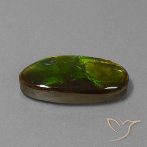 10.85 ct Multicolor Ammolite Stone, Natural Ammolite in Fancy Cabochon Shape for Sale