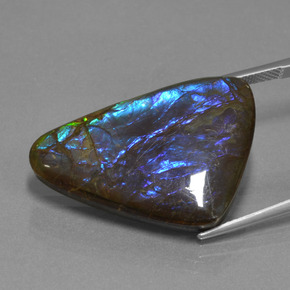 Ammolite Gemstone in 27.3 x 19.7 mm Size for Sale, Ammolite Stone in Multicolor Color