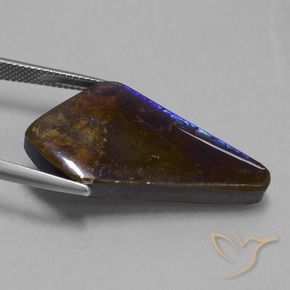 Ammolite Gemstone in 32.3 x 17.1 mm Size for Sale, Ammolite Stone in Multicolor Color