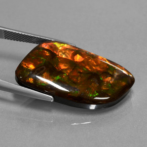 Ammolite Gemstone in 27.3 x 17.8 mm Size for Sale, Ammolite Stone in Multicolor Color
