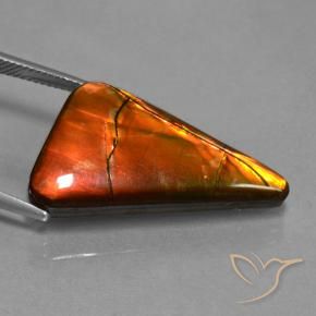 Ammolite Gemstone in 28.5 x 16.5 mm Size for Sale, Ammolite Stone in Multicolor Color