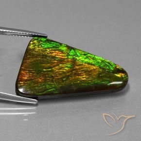 Ammolite Gemstone in 30 x 18.7 mm Size for Sale, Ammolite Stone in Multicolor Color