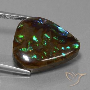 Ammolite Gemstone in 20.6 x 18.8 mm Size for Sale, Ammolite Stone in Multicolor Color