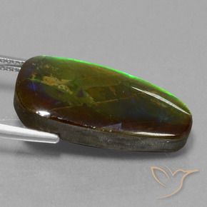 Ammolite Gemstone in 24.8 x 12.5 mm Size for Sale, Ammolite Stone in Multicolor Color