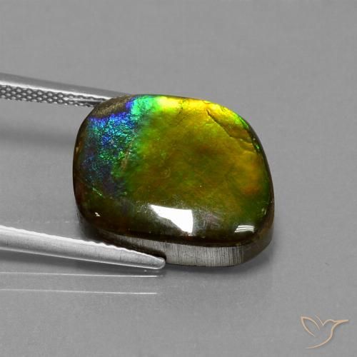 Multicolor Ammolite Gem - 11.3ct Fancy Cabochon (ID: 452855)