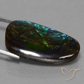 Ammolite Gemstone in 26.2 x 14.6 mm Size for Sale, Ammolite Stone in Multicolor Color