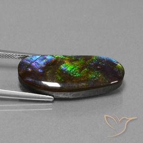 Ammolite Gemstone in 28.5 x 12.2 mm Size for Sale, Ammolite Stone in Multicolor Color
