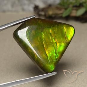 Ammolite Gemstone in 24 x 26.9 mm Size for Sale, Ammolite Stone in Multicolor Color