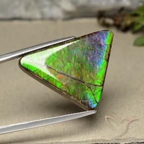 Ammolite Gemstone in 30 x 22 mm (calibrated) Size for Sale, Ammolite Stone in Multicolor Color
