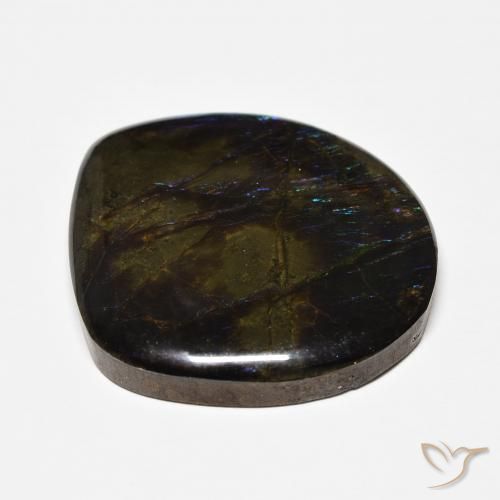 Ammolite Gemstone in 23.1 x 21.5 mm Size for Sale, Ammolite Stone in Multicolor Color