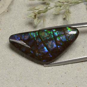 Ammolite Gemstone in 30.8 x 14.9 mm Size for Sale, Ammolite Stone in Multicolor Color