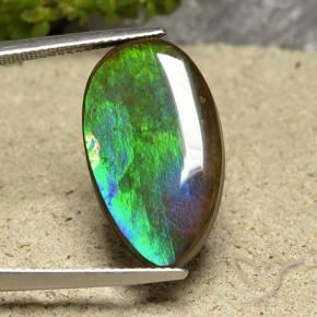 Ammolite Gemstone in 22.2 x 12.7 mm Size for Sale, Ammolite Stone in Multicolor Color