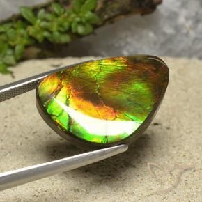 Ammolite Gemstone in 24 x 16.6 mm Size for Sale, Ammolite Stone in Multicolor Color