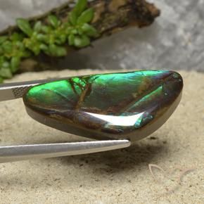 Ammolite Gemstone in 28 x 12.9 mm Size for Sale, Ammolite Stone in Multicolor Color