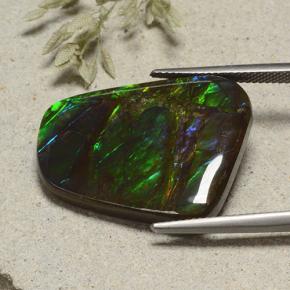 Ammolite Gemstone in 26.9 x 20.7 mm Size for Sale, Ammolite Stone in Multicolor Color