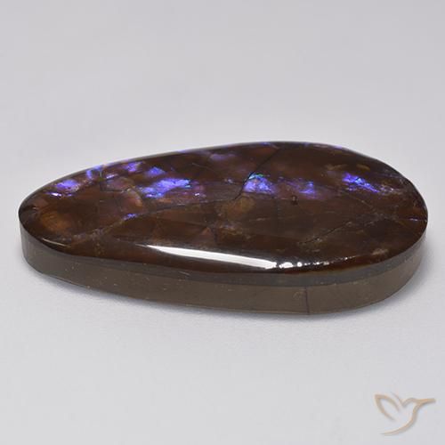 Ammolite Gemstone in 30.2 x 16.1 mm Size for Sale, Ammolite Stone in Multicolor Color