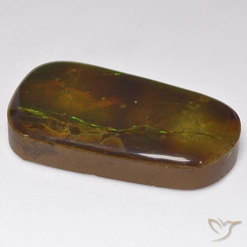 Ammolite Gemstone in 27.9 x 16.2 mm Size for Sale, Ammolite Stone in Multicolor Color