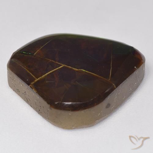 Ammolite Gemstone in 15.8 x 14.9 mm Size for Sale, Ammolite Stone in Multicolor Color