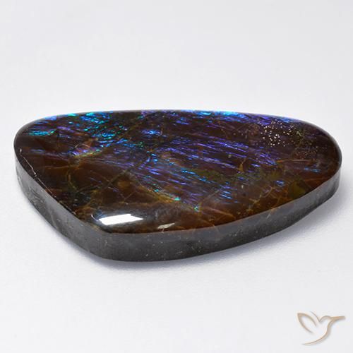 Ammolite Gemstone in 27.3 x 15.4 mm Size for Sale, Ammolite Stone in Multicolor Color