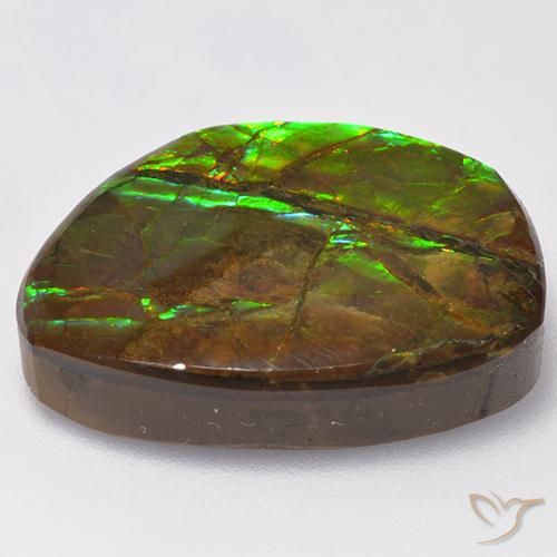 Ammolite Gemstone in 21 x 16.9 mm Size for Sale, Ammolite Stone in Multicolor Color