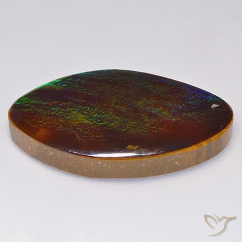 Ammolite Gemstone in 27 x 16.4 mm Size for Sale, Ammolite Stone in Multicolor Color