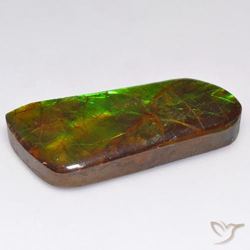 Ammolite Gemstone in 27.1 x 12.8 mm Size for Sale, Ammolite Stone in Multicolor Color