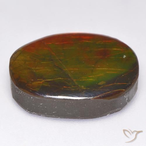 Ammolite Gemstone in 17.8 x 13.9 mm Size for Sale, Ammolite Stone in Multicolor Color