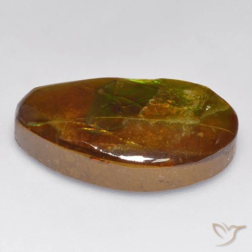 Ammolite Gemstone in 22.3 x 12.7 mm Size for Sale, Ammolite Stone in Multicolor Color