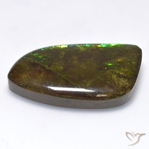 Ammolite Gemstone in 27.8 x 17.7 mm Size for Sale, Ammolite Stone in Multicolor Color