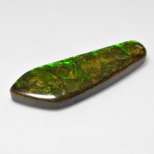 Ammolite Gemstone in 41 x 14.7 mm Size for Sale, Ammolite Stone in Multicolor Color