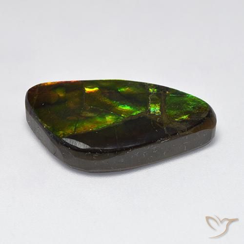 Ammolite Gemstone in 23.3 x 14 mm Size for Sale, Ammolite Stone in Multicolor Color