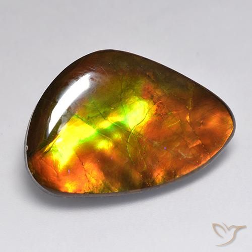 20.30ct Natural Multicolor Ammolite, Fancy, Opaque