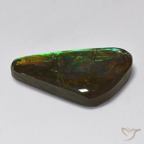 Ammolite Gemstone in 26 x 14.9 mm Size for Sale, Ammolite Stone in Multicolor Color