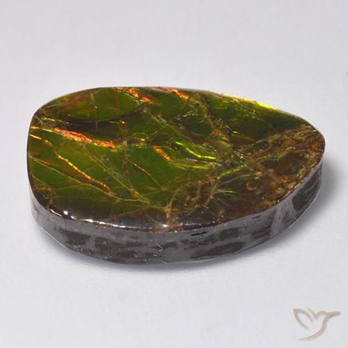 Ammolite Gemstone in 19.8 x 13.8 mm Size for Sale, Ammolite Stone in Multicolor Color
