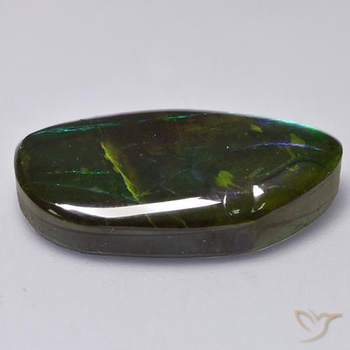 Ammolite Gemstone in 23 x 13.3 mm Size for Sale, Ammolite Stone in Multicolor Color