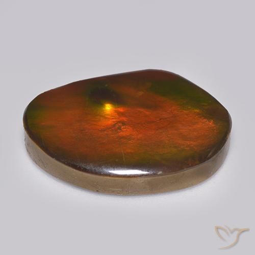 Ammolite Gemstone in 24.3 x 20.1 mm Size for Sale, Ammolite Stone in Multicolor Color