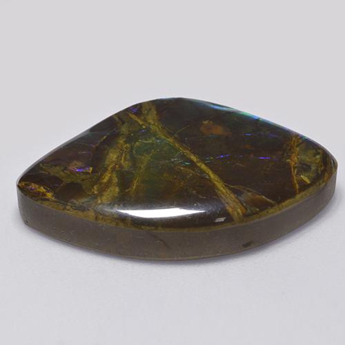 Ammolite Gemstone in 26.8 x 17.7 mm Size for Sale, Ammolite Stone in Multicolor Color
